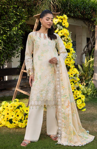 APPLIQUEKARI 3 Piece Unstitched Embriodered-ACE-3-26-07