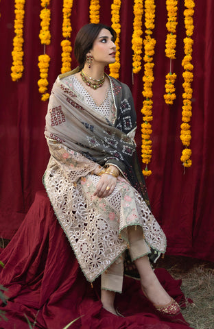 BANDHANI 3 PIECE UNSTITCHED-BTJ-26-07