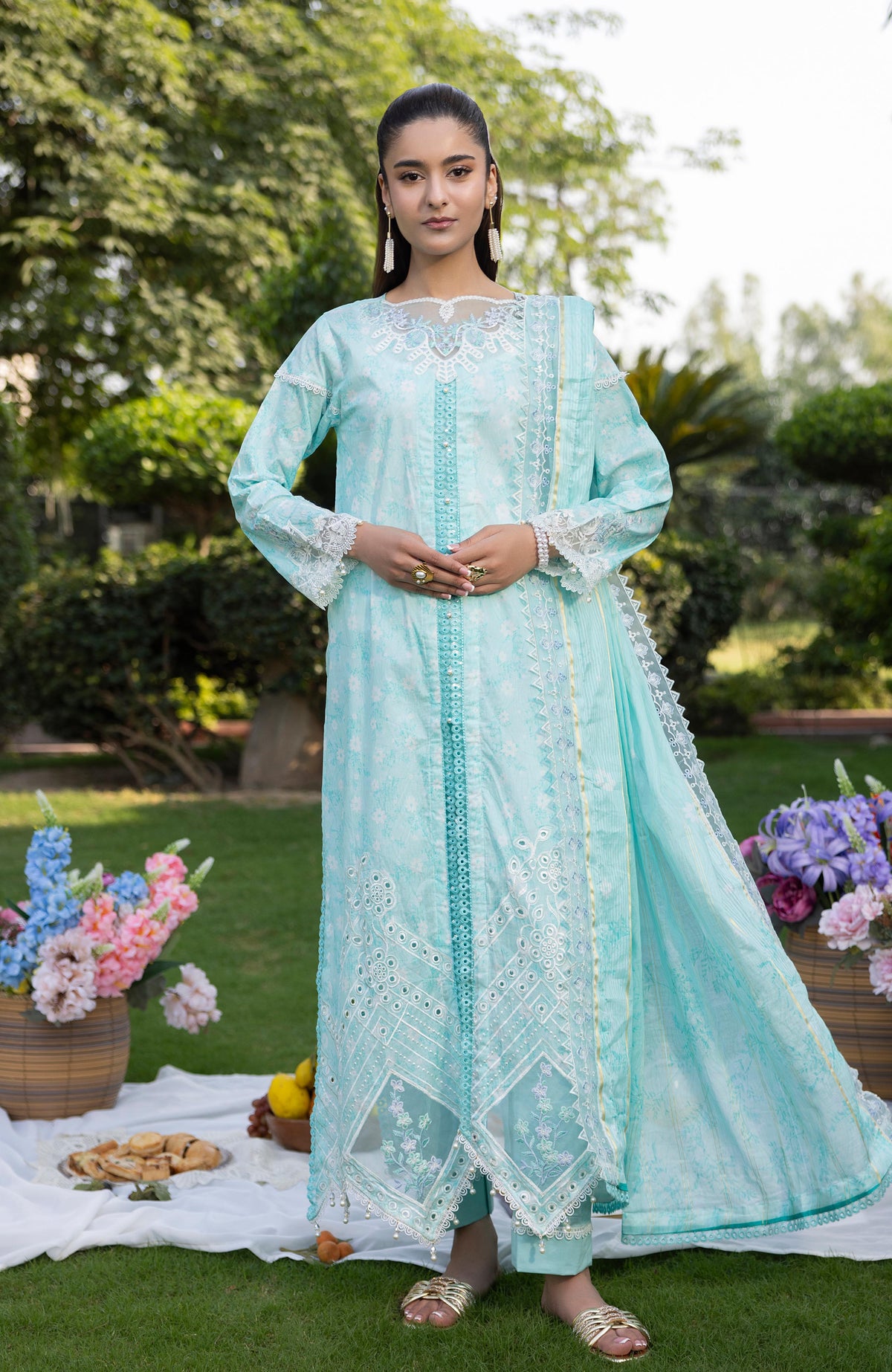 APPLIQUEKARI 3 Piece Unstitched Embriodered-ACE-3-26-08
