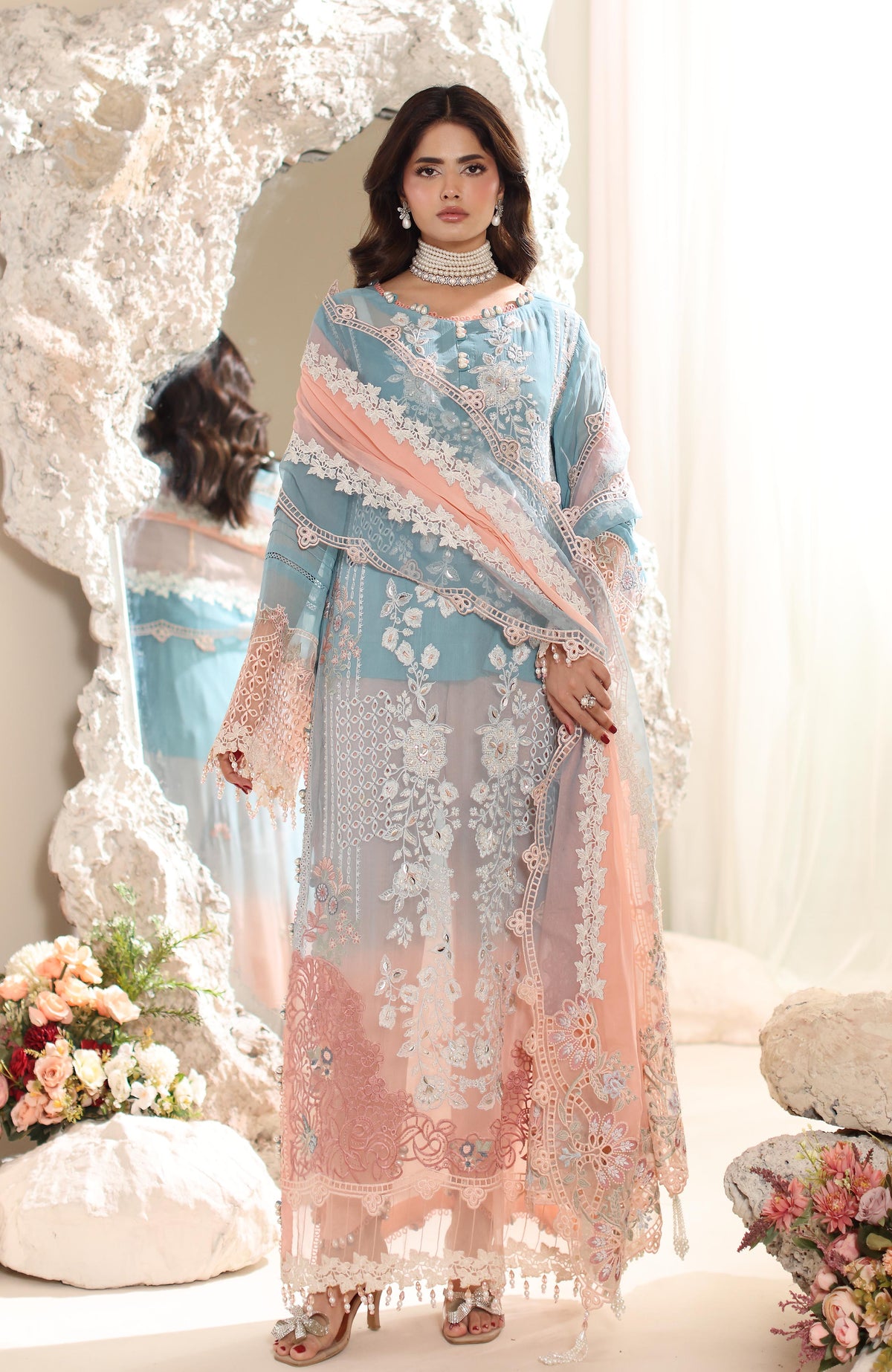 ELOR -3 Piece Unstitched Formal-AZF-25-08