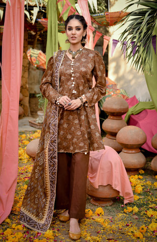 Monsoon Chunri 3 Piece Lawn-MSH-25-07