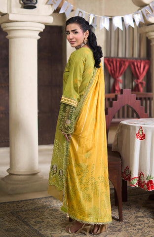 APPLIQUEKARI 3 Piece Unstitched Embriodered-ACE-26-08