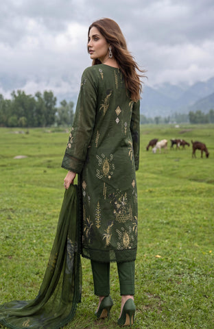 Colors Lawn With Chiffon Dupatta 3 Piece Unstitched-CDC-26-08