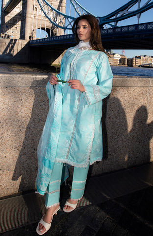 DHAGAKARI 3 Piece Unstitched Embriodered-DKE-26-08