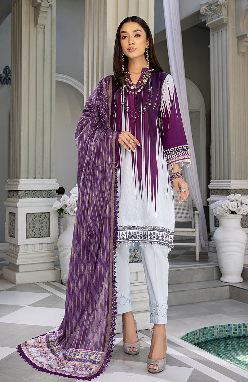 3-Piece Unstitched Digital Printed Lawn-CFD-24-09