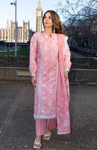 DHAGAKARI 3 Piece Unstitched Embriodered-DKE-26-09