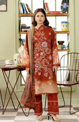 Printkari 3 Piece Unstitched Embroidered-SPK-26-09