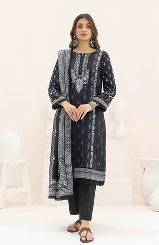 Monochrome Digital Printed - 3 Piece Unstitched-MDL-24-09