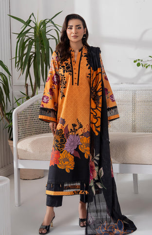Sunshine Bloom Cotton Silk 3 Piece-SCS-25-09