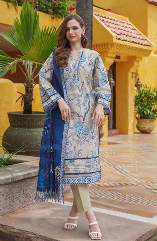 Colors Digital Printed Khaddar Edit 3 Piece-CDK-25-09