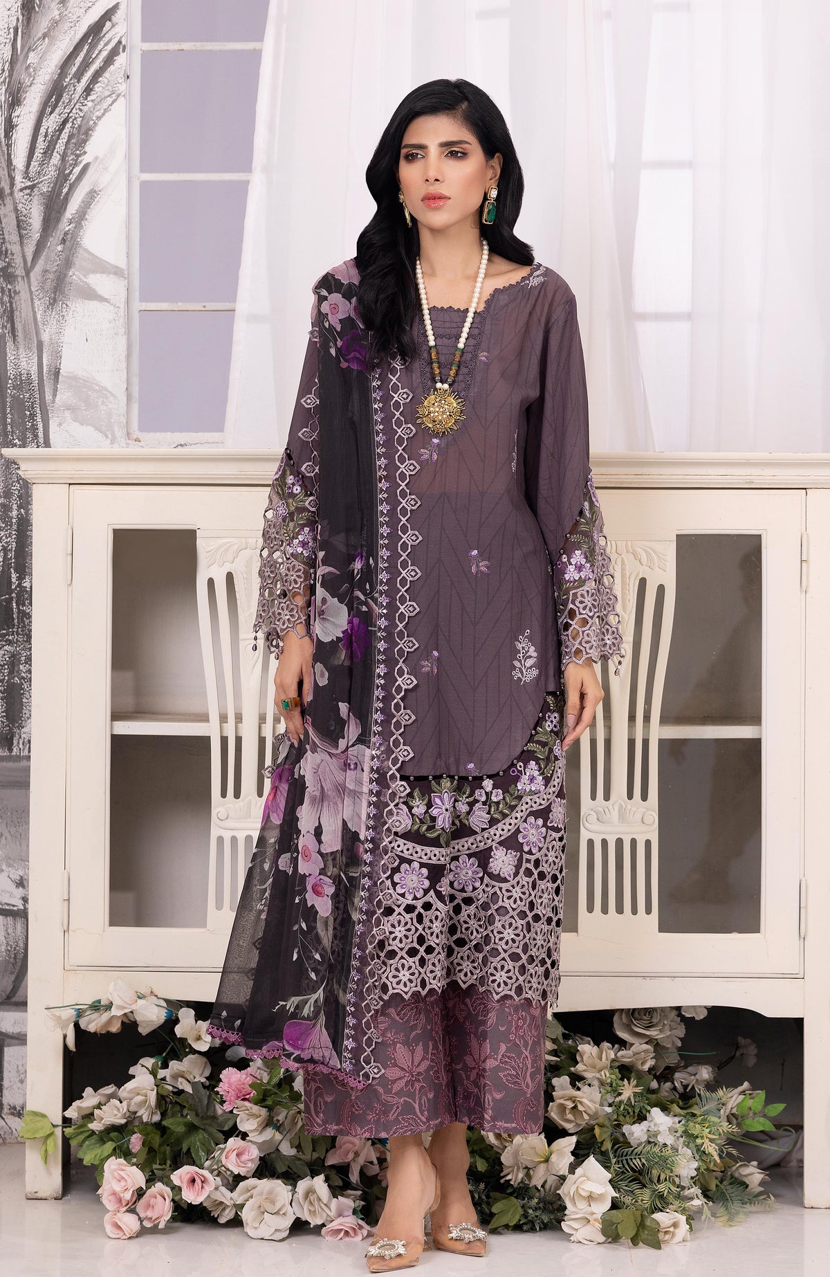 Sunshine Bloom Printkari 3 Piece-SPE-2-25-09