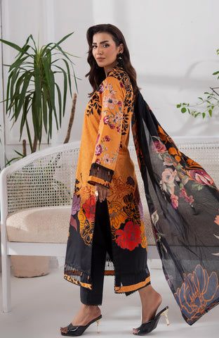 Sunshine Bloom Cotton Silk 3 Piece-SCS-25-09