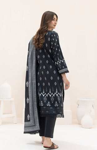 Monochrome Digital Printed - 3 Piece Unstitched-MDL-24-09