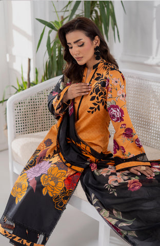 Sunshine Bloom Cotton Silk 3 Piece-SCS-25-09