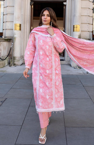 DHAGAKARI 3 Piece Unstitched Embriodered-DKE-26-09