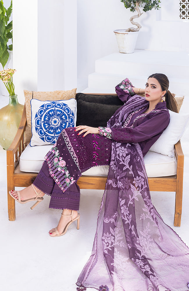 3 PIECE UNSTITCHED EMBROIDERED RUNGKARI BY MAHIYMAAN-RKM-23-11