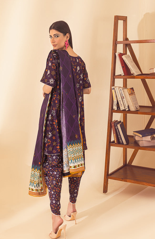 3 PIECE UNSTITCHED PRINTED LAWN-CPP-23-03
