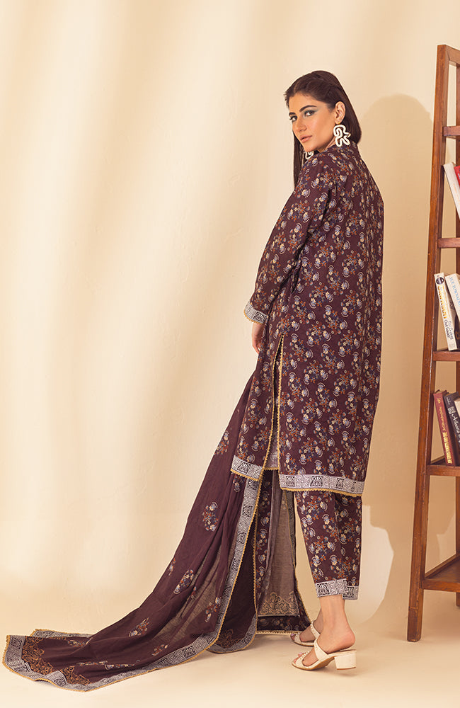3 PIECE UNSTITCHED PRINTED LAWN-CPP-23-06