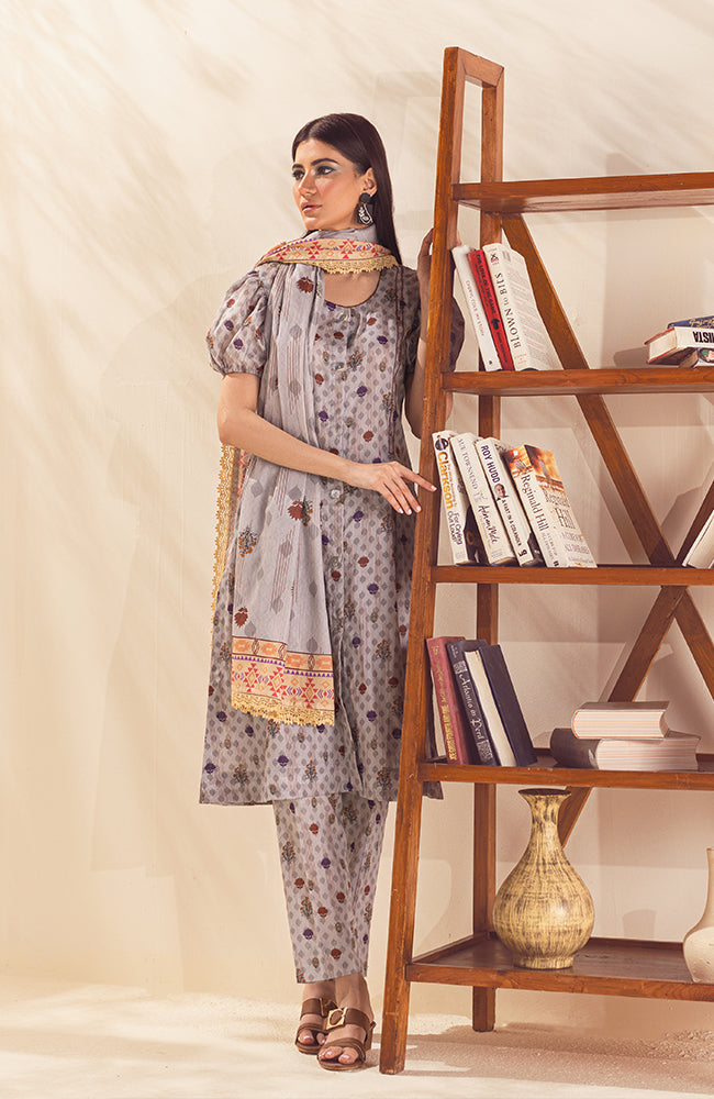 3 PIECE UNSTITCHED PRINTED LAWN-CPP-23-08